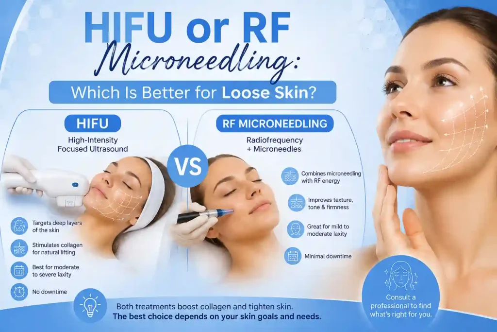 Lost the Weight but Not the Loose Skin? What You Should Know 2 HIFU or RF Microneedling: Which Is Better for Loose Skin Bexleyhill?